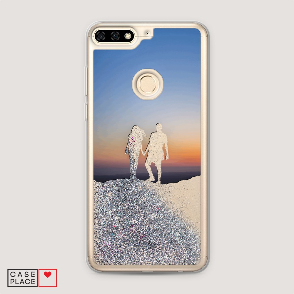 

Чехол Awog на Honor 7A Pro "Пара на краю света", Разноцветный, 65491-1
