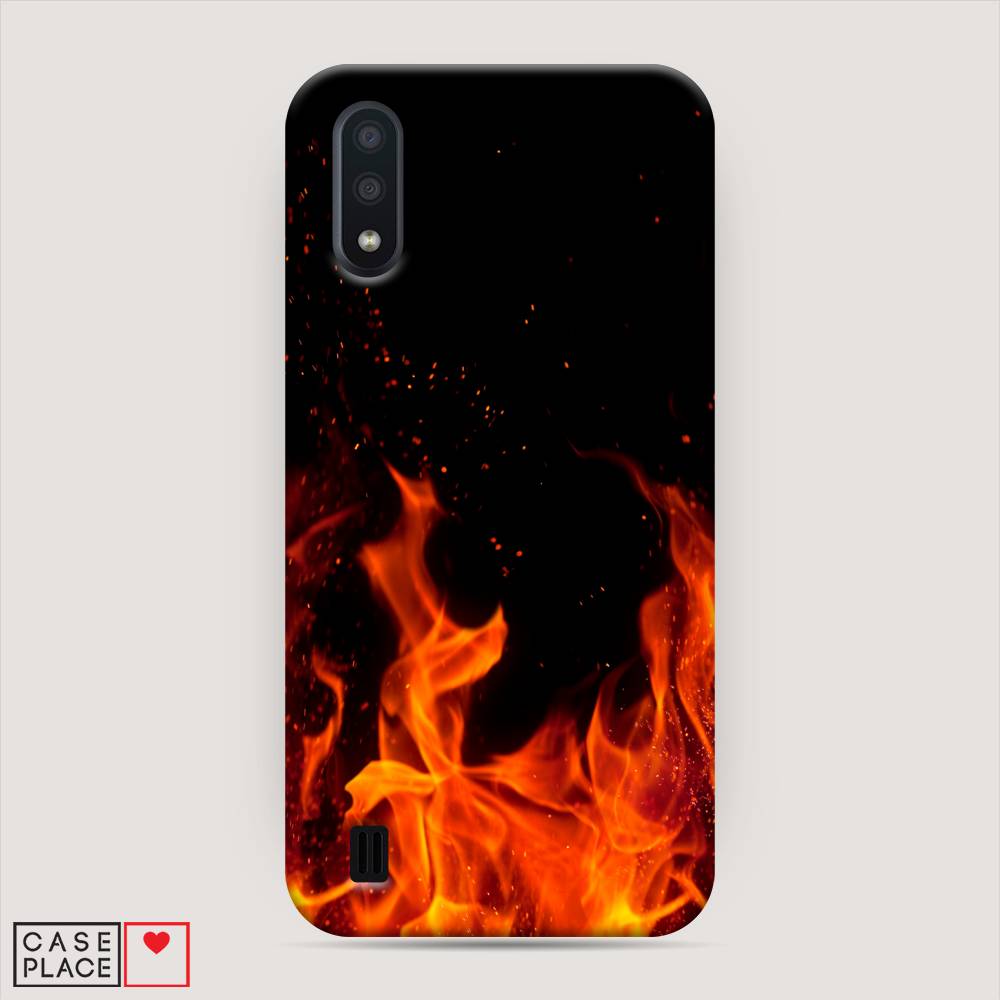 

Пластиковый чехол "Все в огне" на Samsung Galaxy A01
