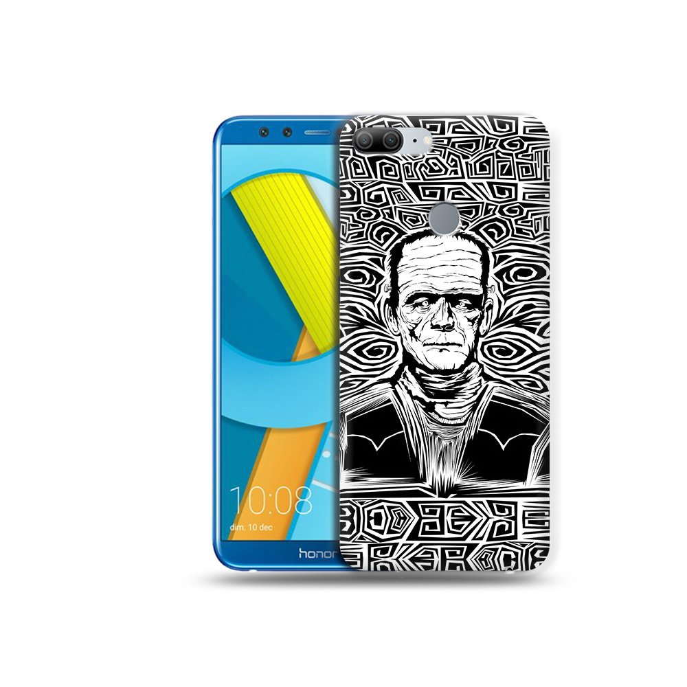 

Чехол MyPads Tocco для Huawei Honor 9 Lite франкенштейн черно белый (PT117118.56.661), Прозрачный, Tocco