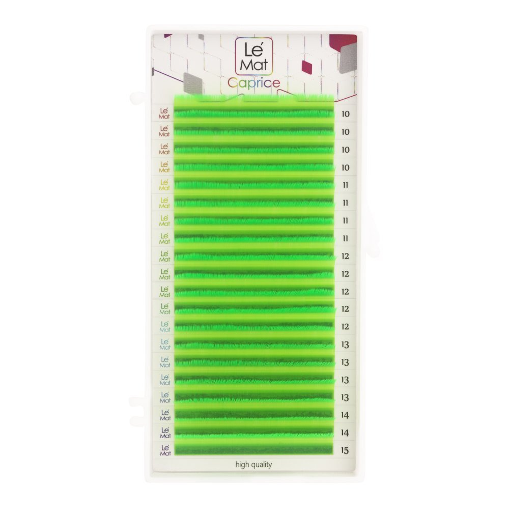 Ресницы Neon Green Le Maitre Caprice 20 линий D 0.07 MIX 6-13 mm тюль этель green leaves на шторной ленте 280х270 см 70гр м2 100% п э