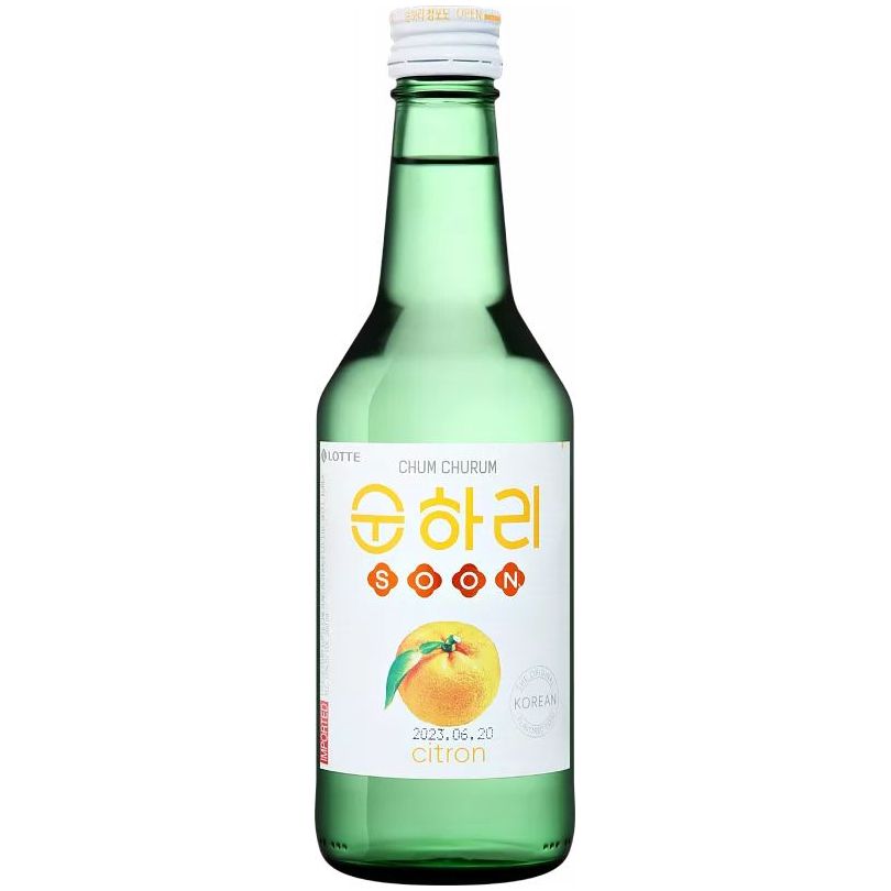 

Соджу Lotte Chilsong Beverage Soju Chum Churum Soonhari Citron 12% 0,36л