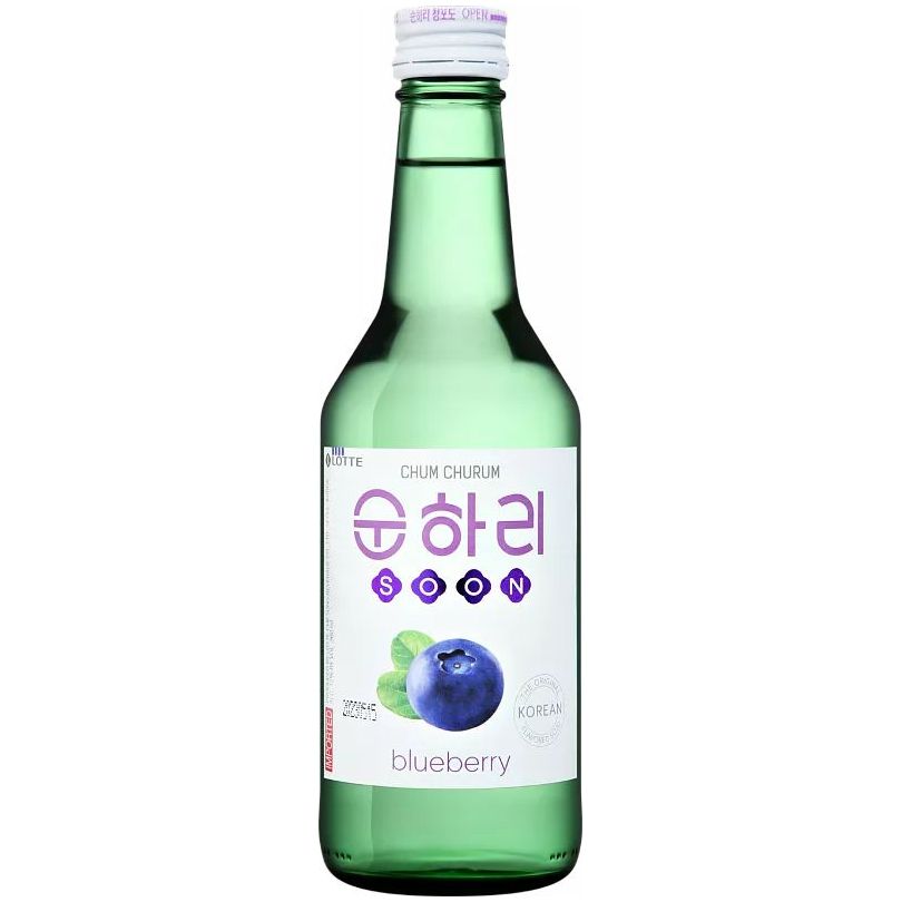 

Соджу Lotte Chilsong Beverage Soju Chum Churum Soonhari Blueberry 12% 0,36л