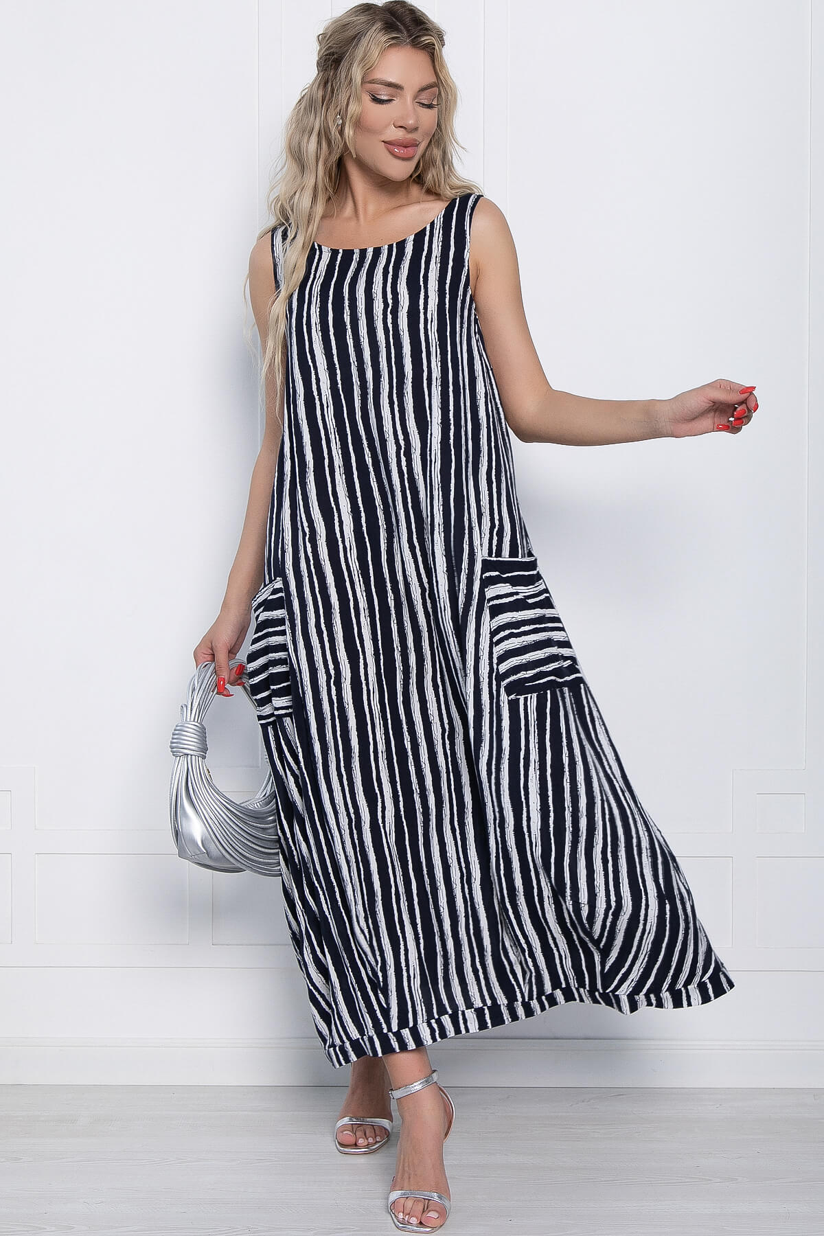 

Сарафан женский LT Collection В стиле бохо синий 52 RU, В стиле бохо