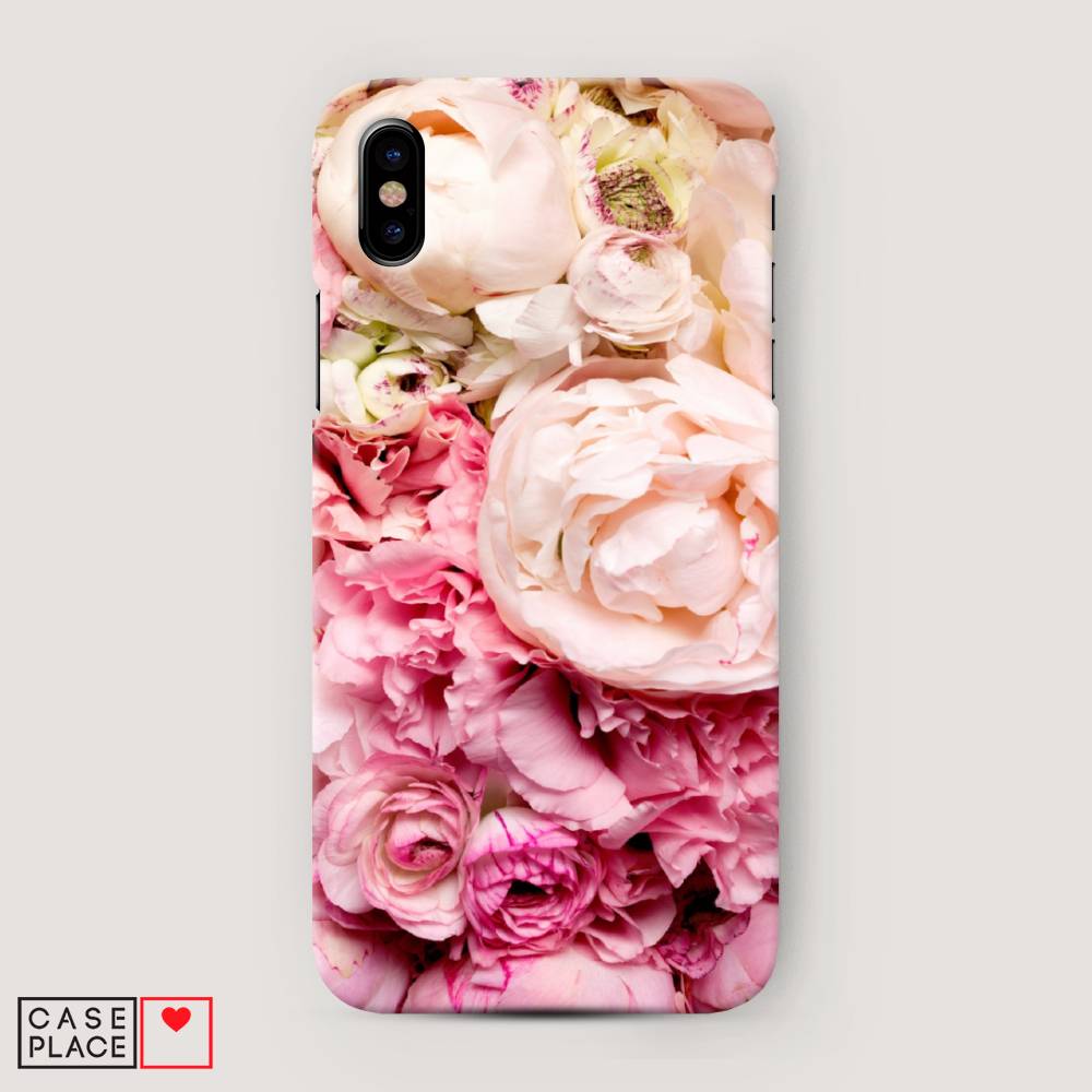 

Пластиковый чехол "Пионы яркие" на Apple iPhone XS Max (10S Max), 11920-6