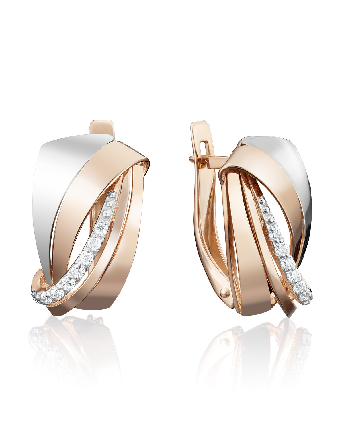 

Серьги из золота с фианитом PLATINA jewelry 02-3964-00-401-1111-03, 02-3964-00-401-1111-03