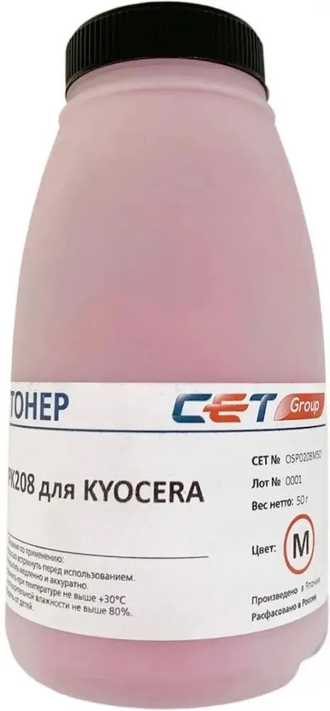 

Тонер CET PK208, для Kyocera Ecosys M5521cdn/M5526cdw/P5021cdn/P5026cdn, пурпурный, 50гр, Тонер CET PK208, для Kyocera Ecosys M5521cdn/M5526cdw/P5021cdn/P5026cdn, пурпурный, 50грамм, бутылка