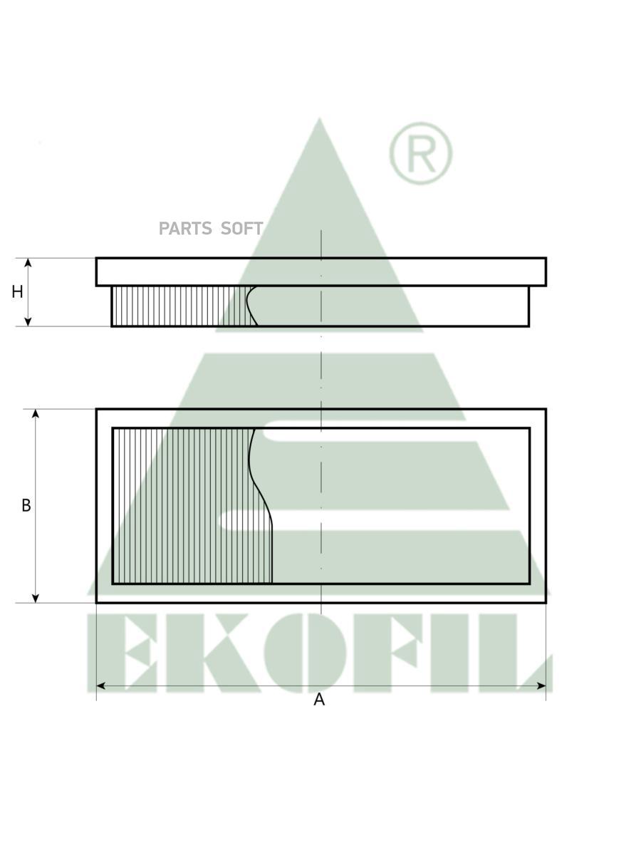 

Фильтр салоный Ekofil EKO-04.46