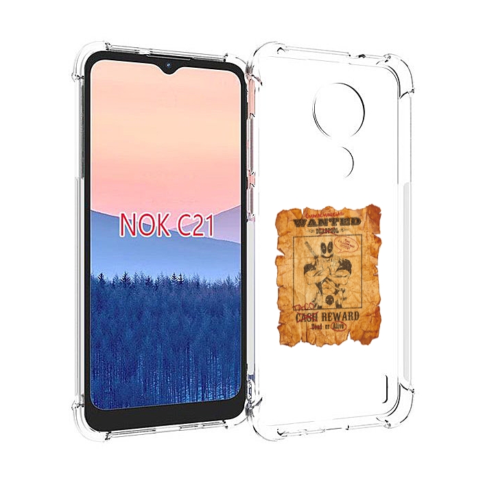 

Чехол MyPads дедпул для Nokia C21, Прозрачный, Tocco