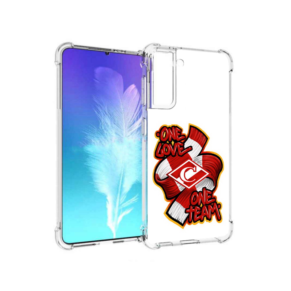 

Чехол MyPads Tocco для Samsung Galaxy S21 ФК спарак 1 любовь (PT157088.510.184), Прозрачный, Tocco