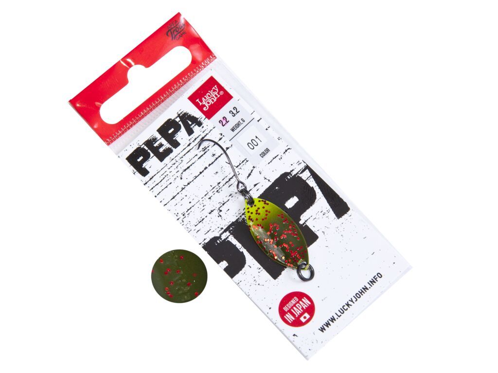

Блесна Lucky John Pepa 2,2 г, 001, 1 шт., Зеленый, Pepa