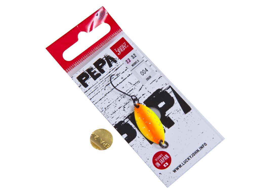 

Блесна Lucky John Pepa 2,2 г, 004, 1 шт., Желтый, Pepa