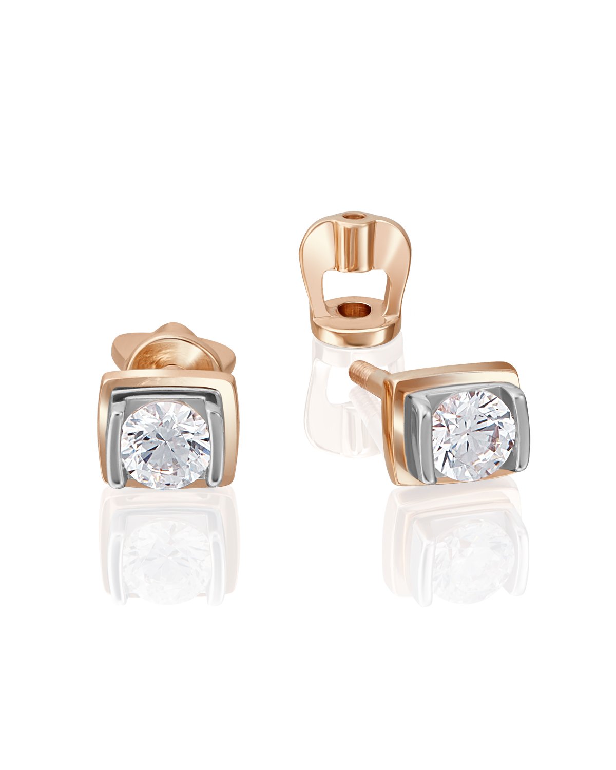 

Серьги из золота PLATINA jewelry 02-4204-00, бриллиант, 02-4204-00
