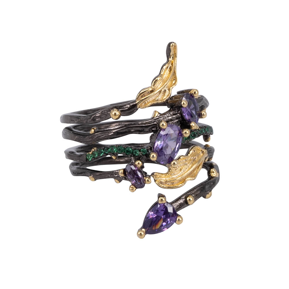 

Кольцо женское бижутерное Ветка OTOKODESIGN 6-56387 р.19, 6-56387