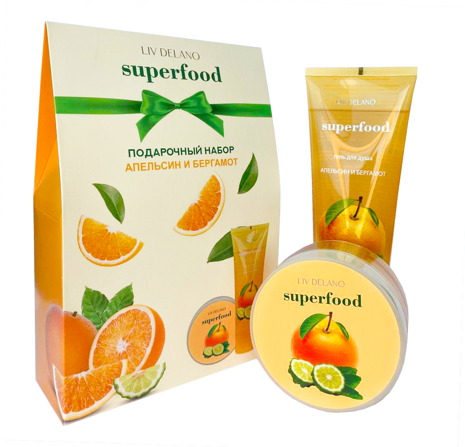 Купить Подарочный набор Liv Delano Superfood Апельсин и бергамот