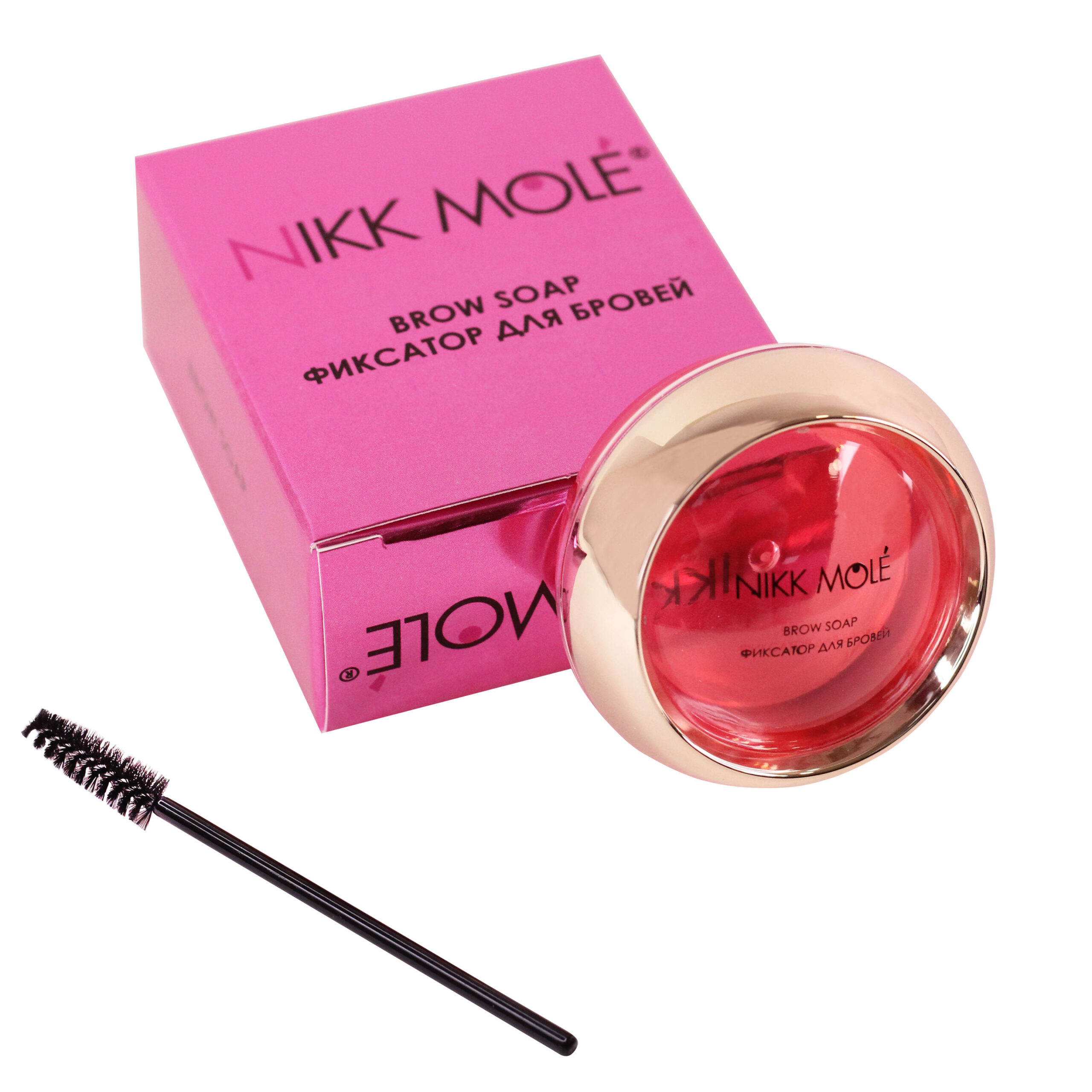 Фиксатор - мыло для фиксации бровей Nikk Mole (Клубника) карандаш для бровей tf brow academy с щеточкой 304 натуральный