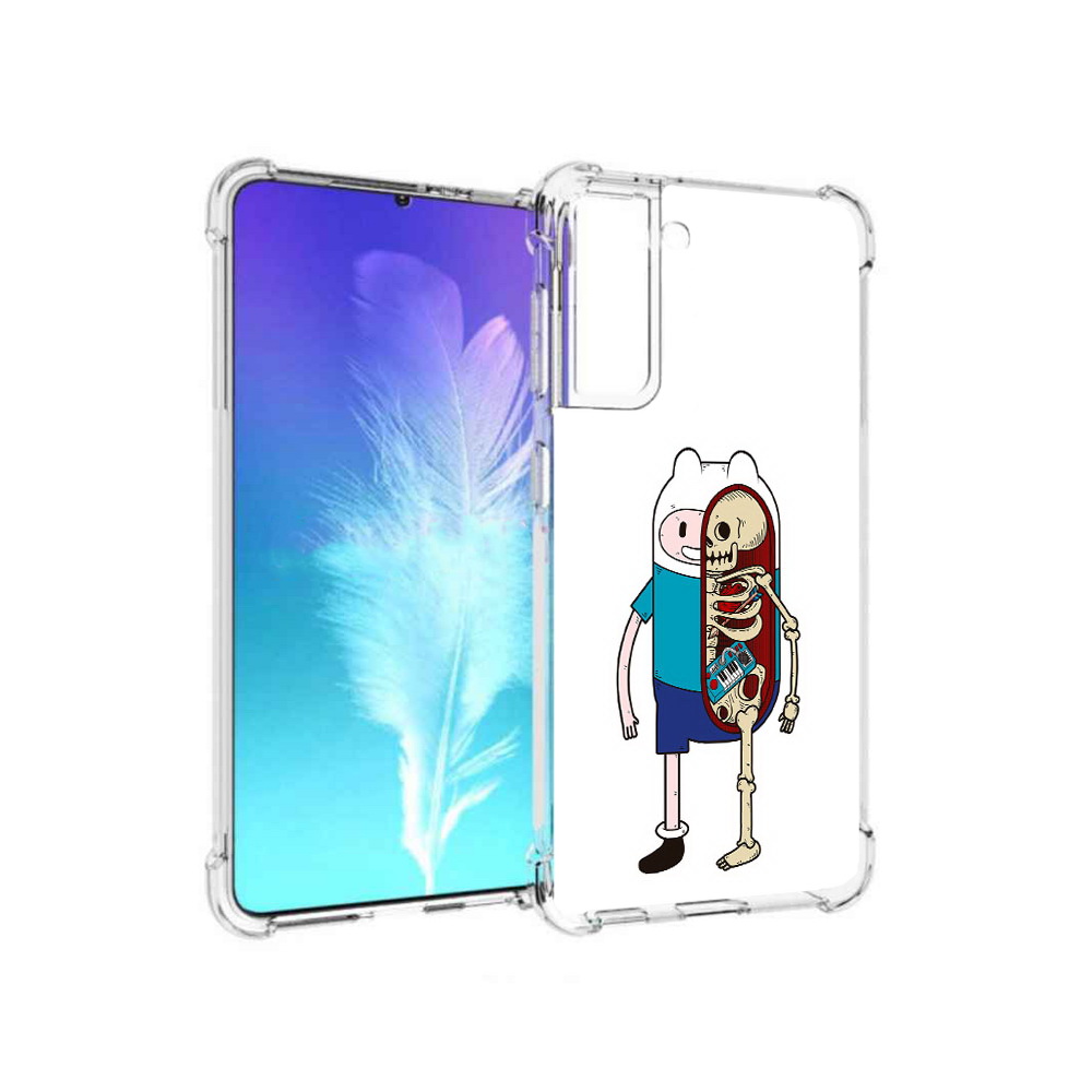 

Чехол MyPads Tocco для Samsung Galaxy S21 Финн скелет (PT157088.510.187), Прозрачный, Tocco