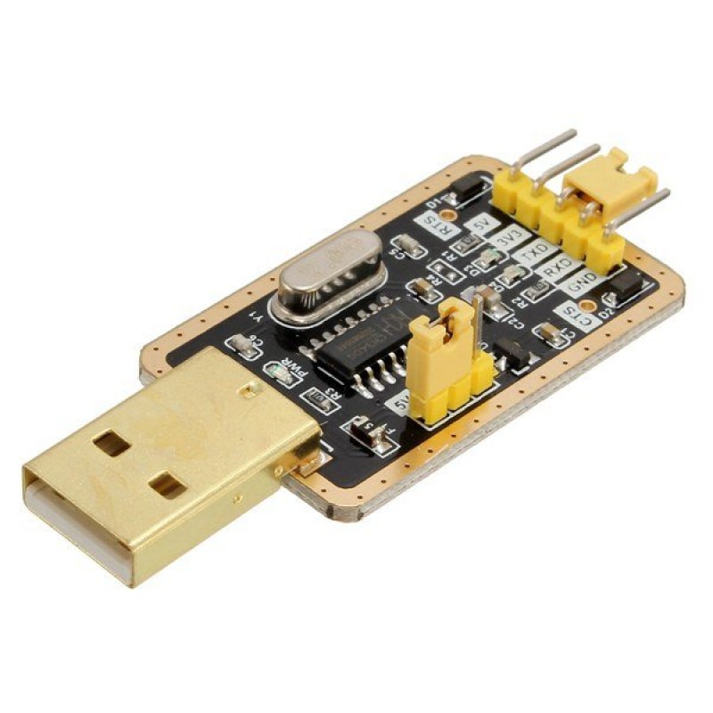 

Преобразователь USB - UART на CH340 (RTSCTS), Серый