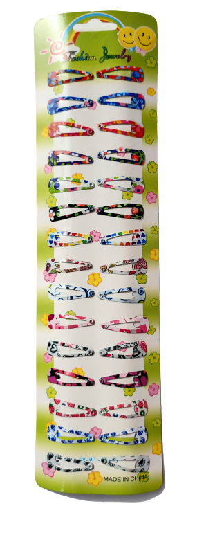 

Заколки клик-клак 30 шт. Fashion Jewelry № 6, FF01