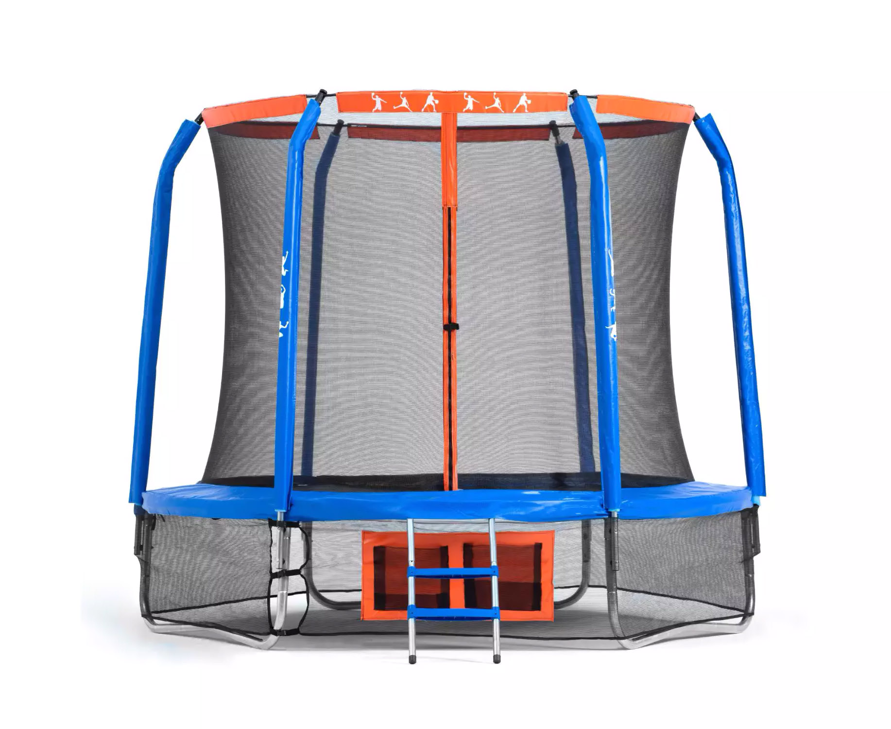 фото Батут dfc jump basket 14ft внутр.сетка, лестница (427cм) (два короба)