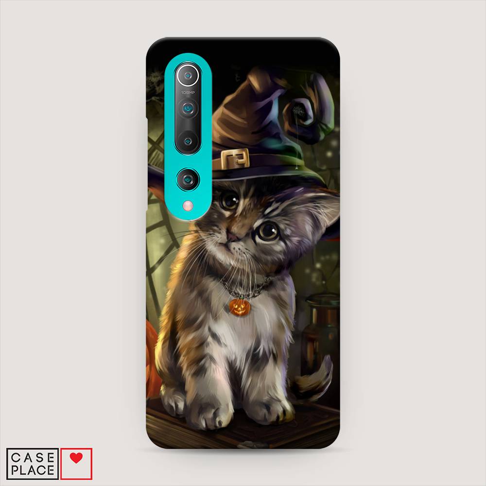 

Пластиковый чехол "Кот на Хэллоуин" на Xiaomi Mi 10, 37520-1