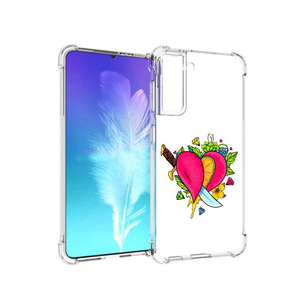 Чехол MyPads Tocco для Samsung Galaxy S21 Фруктовое сердце (PT157088.510.188)