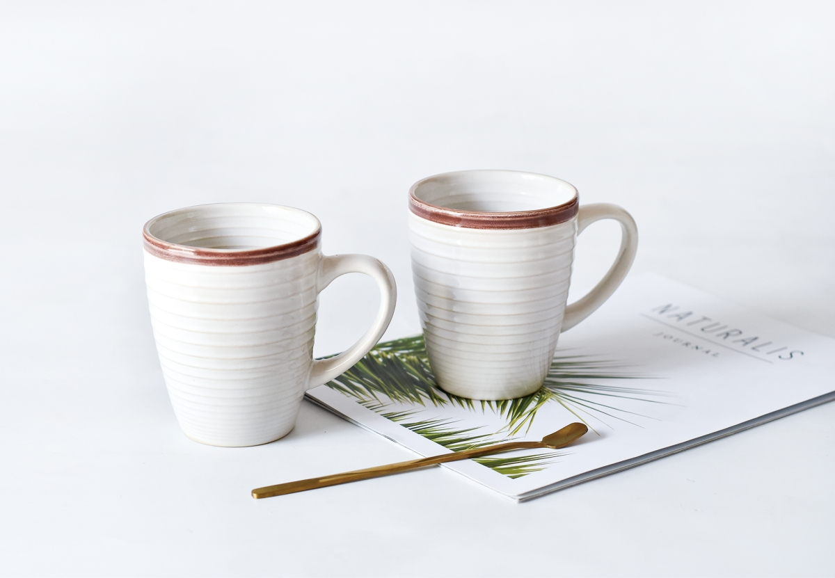 Набор кружек Arya White Stoneware 2 пр. 8,6x10,6x5,5 см Коричневый