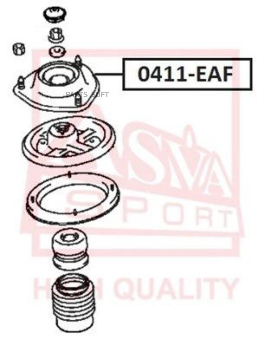 

Опора Амортизатора Mitsubishi Galant Viii (1996-2006) ASVA арт. 0411-EAF