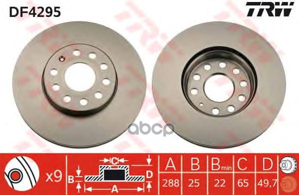 

Диск Тормозной Передний Vw Ad Вент Zf Russia Df4295 Zfr Zf Russia Df4295 Zfr