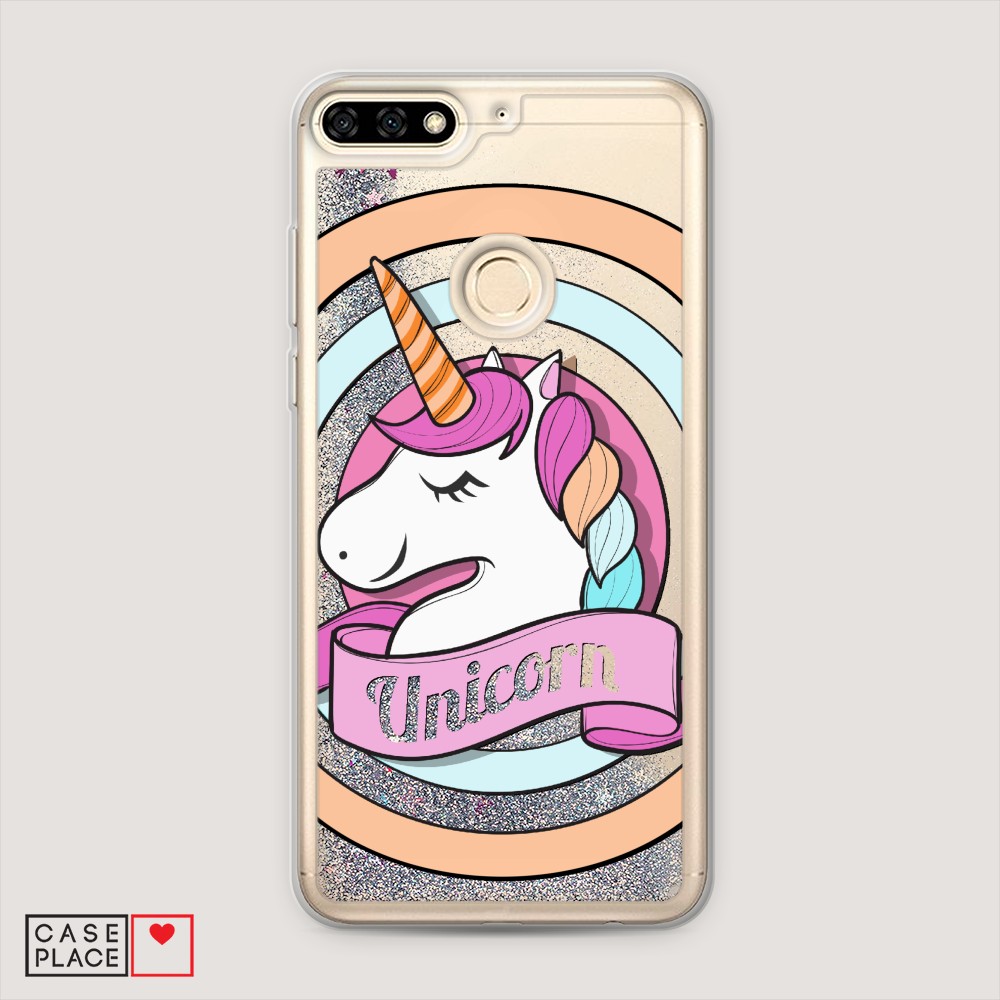 

Чехол Awog на Honor 7A Pro "Unicorn зефирный", Разноцветный, 65491-1