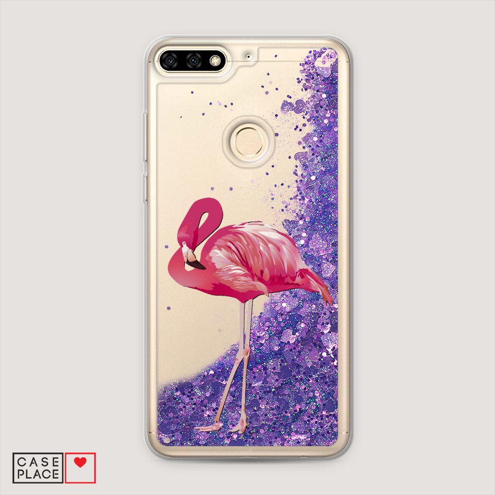 

Чехол Awog на Honor 7A Pro "Застенчивый фламинго", Разноцветный, 65492-1