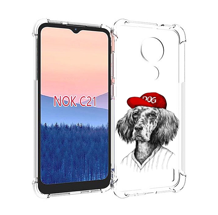 

Чехол MyPads дог для Nokia C21, Прозрачный, Tocco