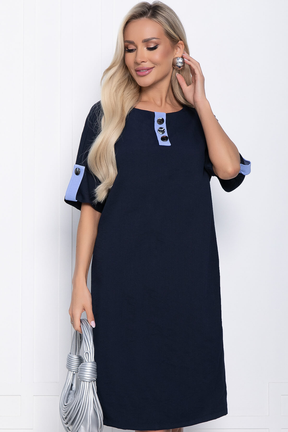 

Платье женское LT Collection Кайла люкс синее 44 RU, Синий, Кайла люкс