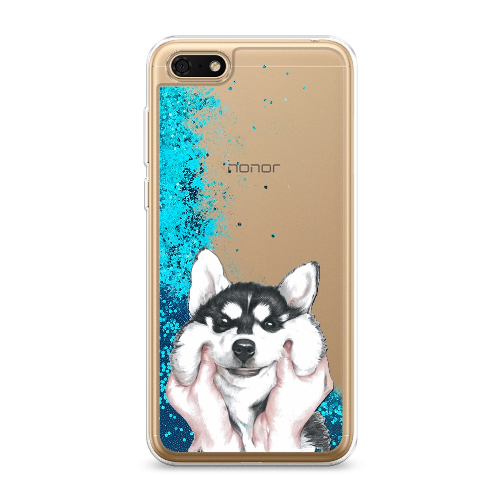 

Чехол Awog на Honor 7A/Huawei Y5 Prime 2018/Y5 2018 "Щечки хаски", Разноцветный, 65293-1
