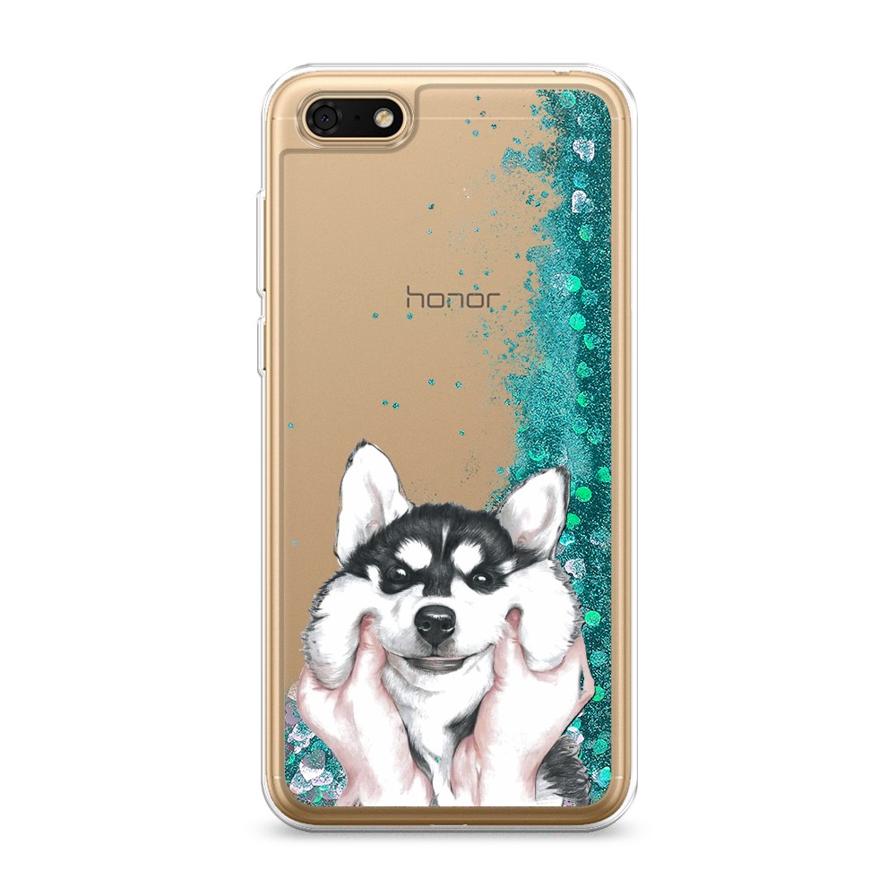 

Чехол Awog на Honor 7A/Huawei Y5 Prime 2018/Y5 2018 "Щечки хаски", Разноцветный, 65295-1