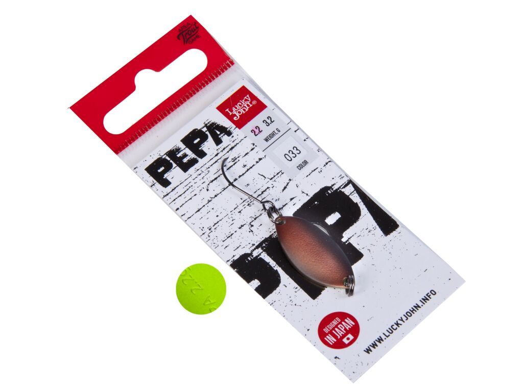 

Блесна Lucky John Pepa 2,2 г, 033, 1 шт., Коричневый, Pepa