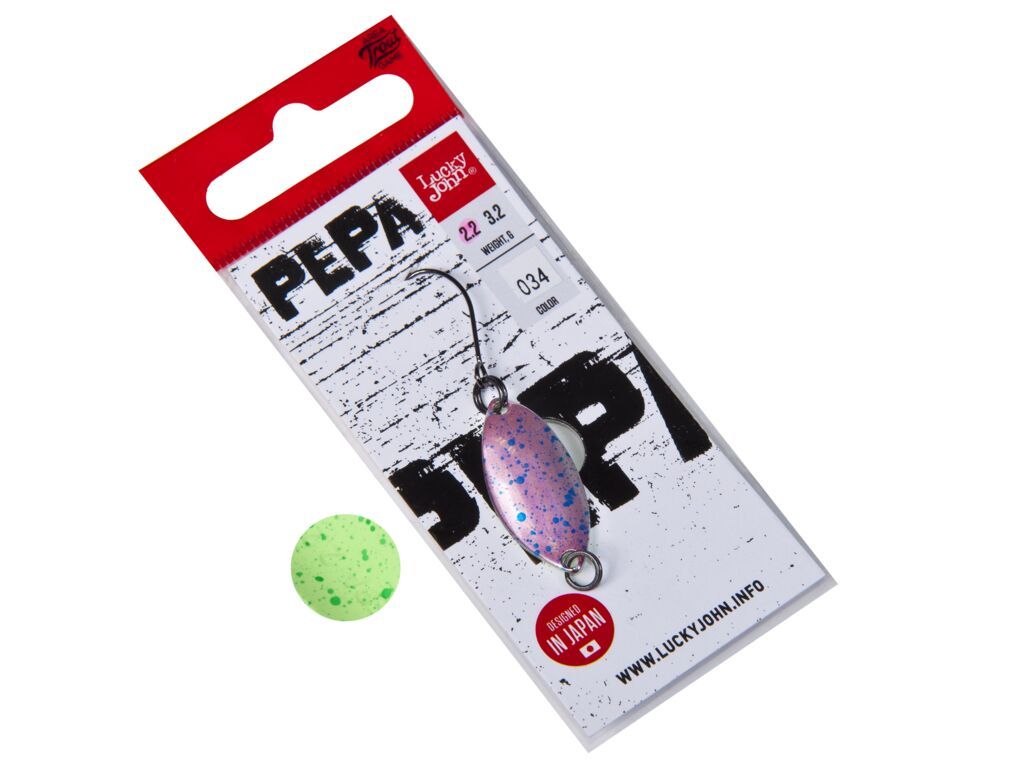

Блесна Lucky John Pepa 2,2 г, 034, 1 шт., Серебристый, Pepa
