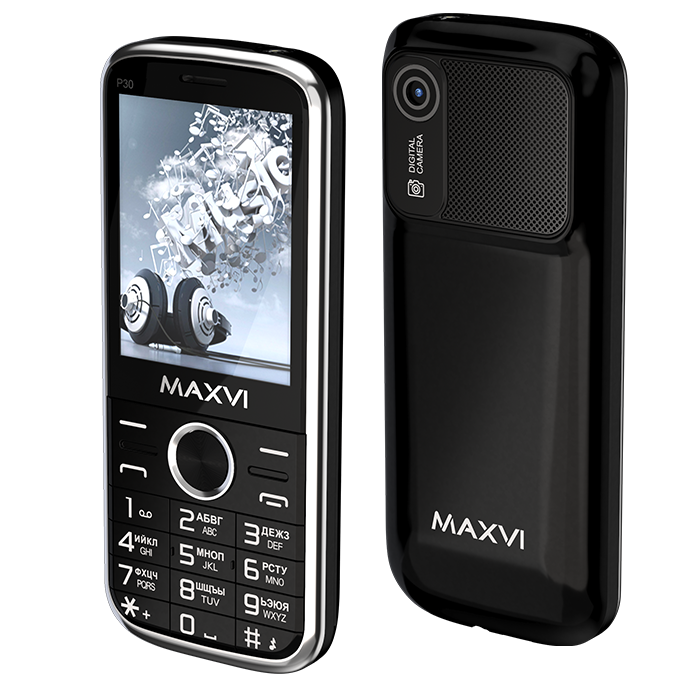 

Мобильный телефон Maxvi Maxvi P30 черный, Maxvi P30