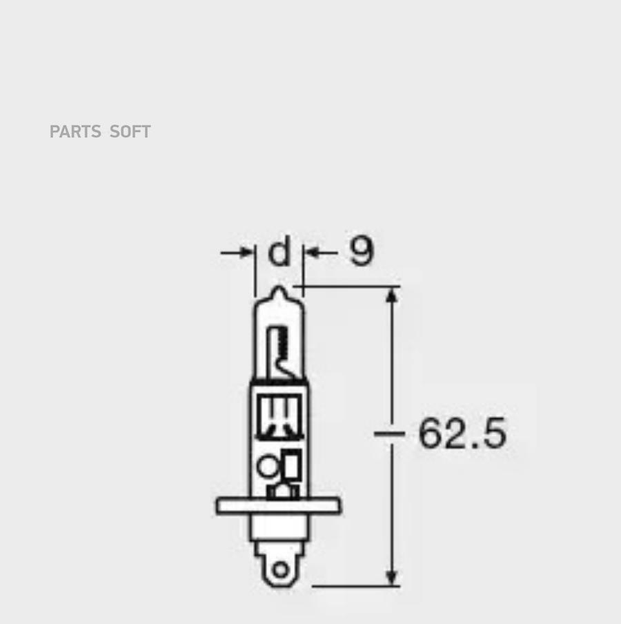 

Комплект Ламп H1 12v 55w P14.5s Ultra Life 4 Года Гарантии 2шт.(1к-Т) 64150ult-Hcb Nsii000