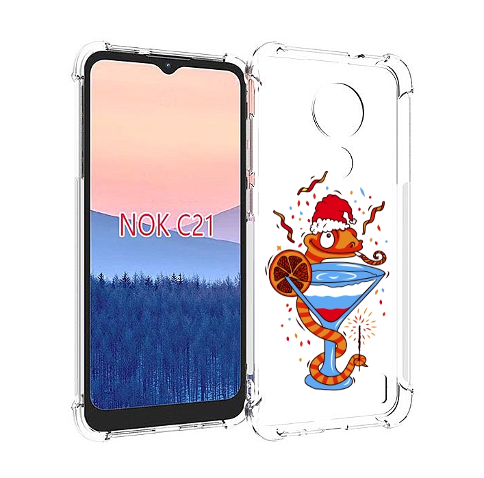 

Чехол MyPads змейка для Nokia C21, Прозрачный, Tocco