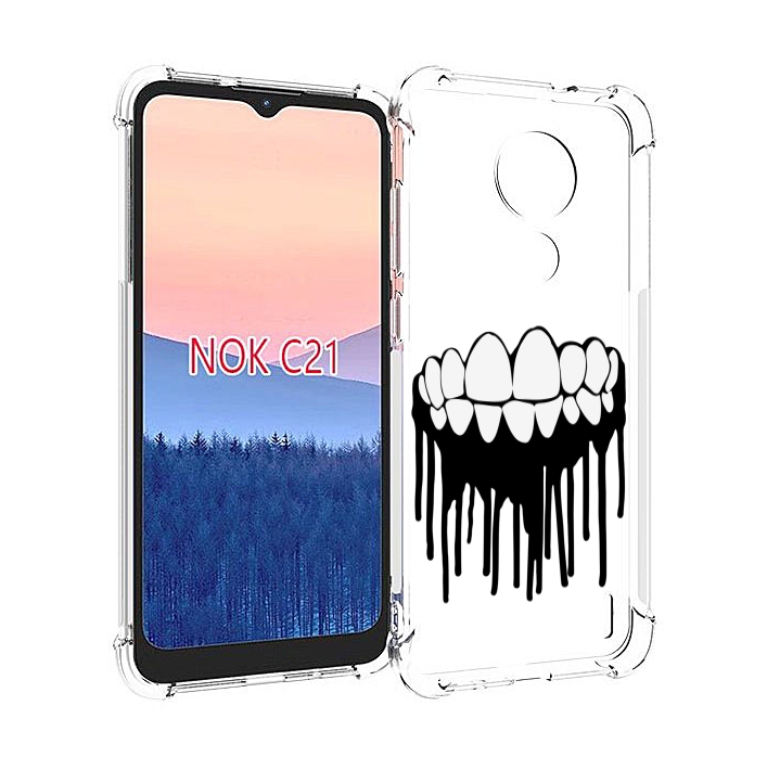 

Чехол MyPads зубы для Nokia C21, Прозрачный, Tocco