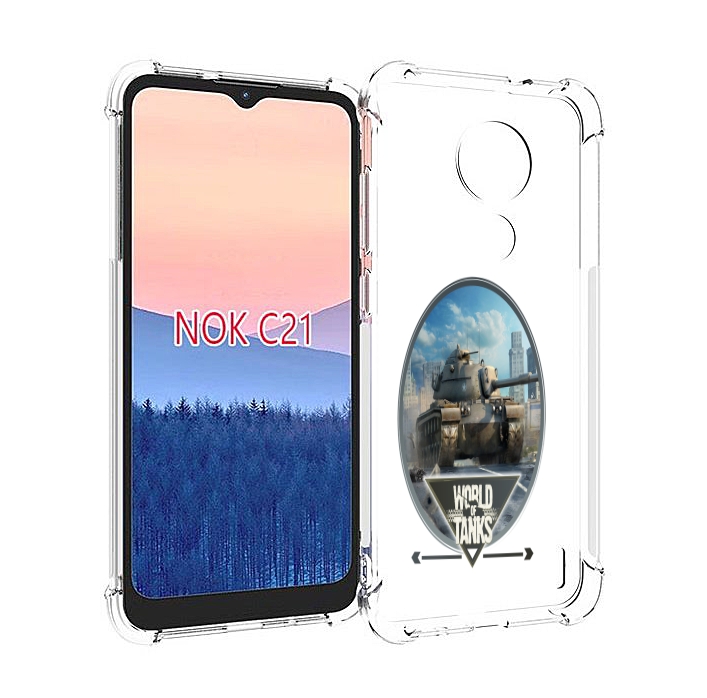 

Чехол MyPads игра с танками для Nokia C21, Прозрачный, Tocco
