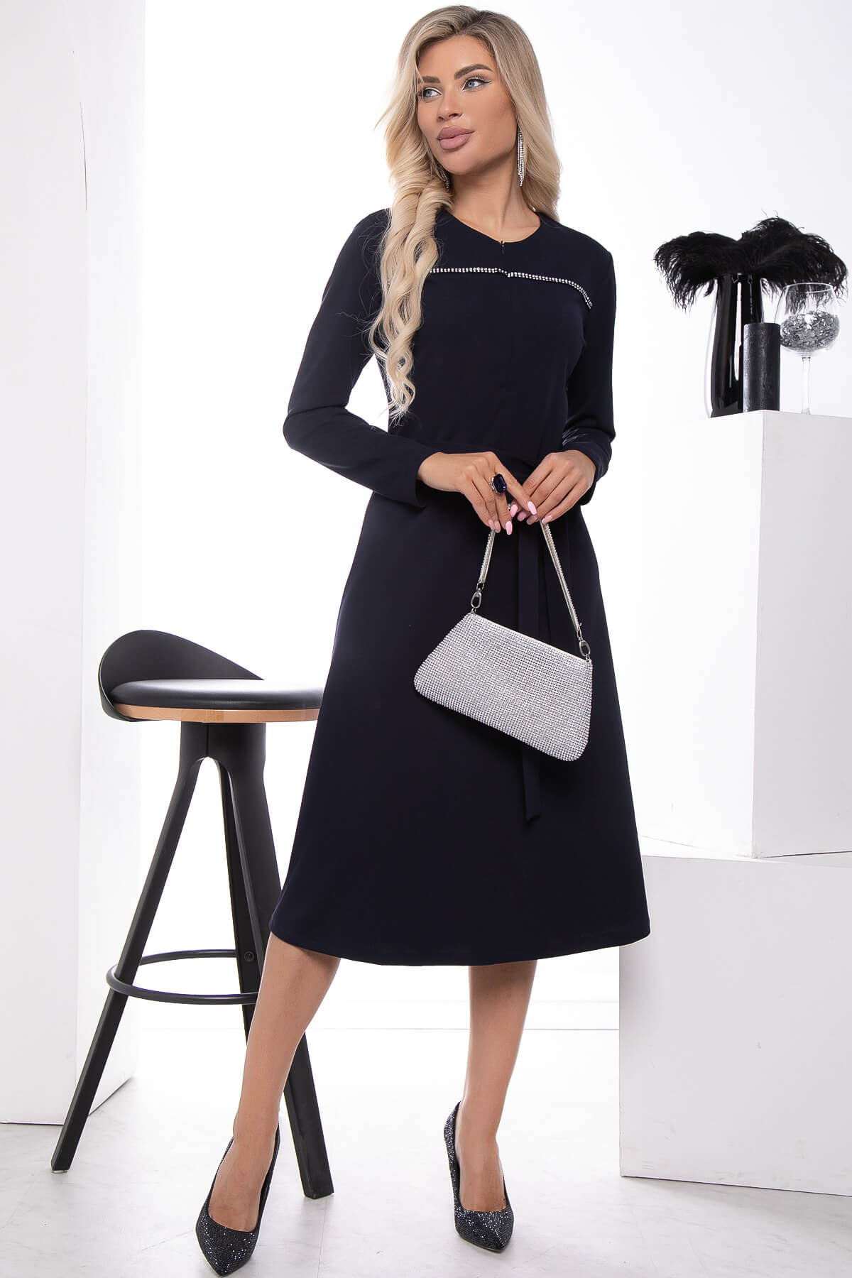 

Платье женское LT Collection Розмари синее 50 RU, Синий, Розмари