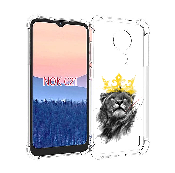

Чехол MyPads король-лев для Nokia C21, Прозрачный, Tocco
