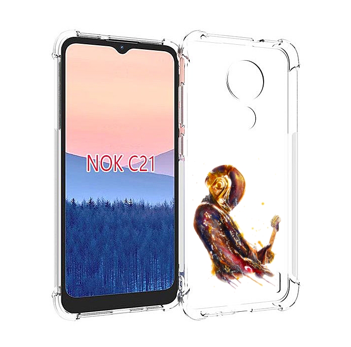 

Чехол MyPads космо-музыкант для Nokia C21, Прозрачный, Tocco