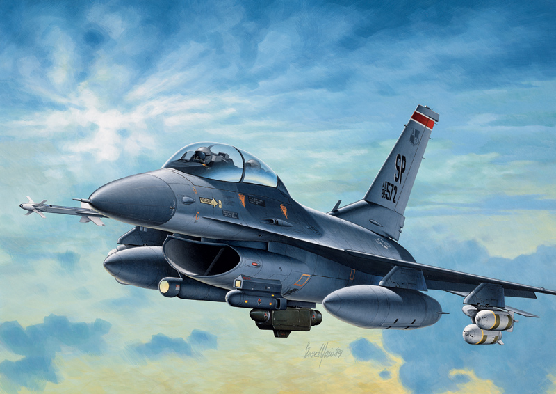 

Сборная модель Italeri 1/72 Самолет F-16 C/D Night Falcon 0188