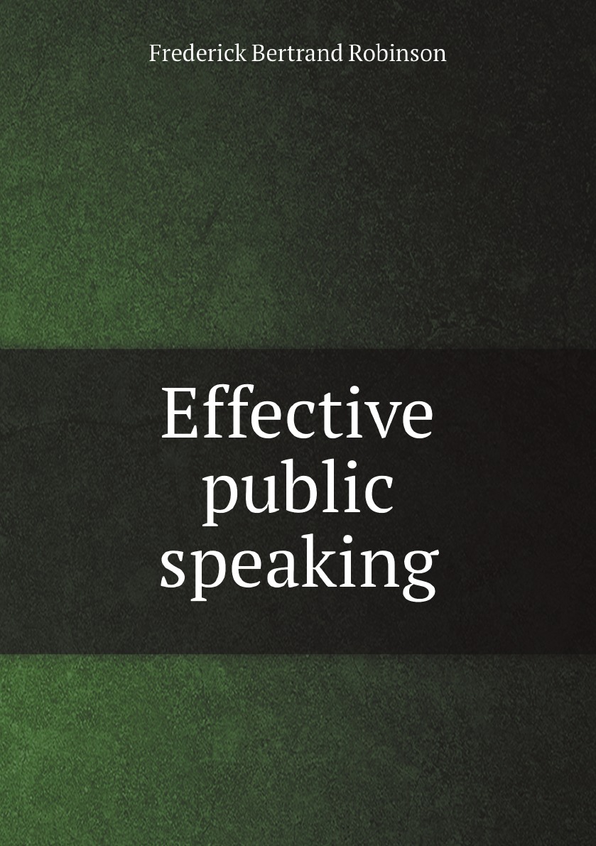 

Effective public speaking