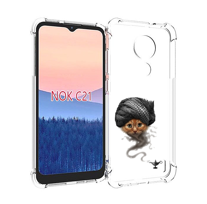 

Чехол MyPads кот джин для Nokia C21, Прозрачный, Tocco