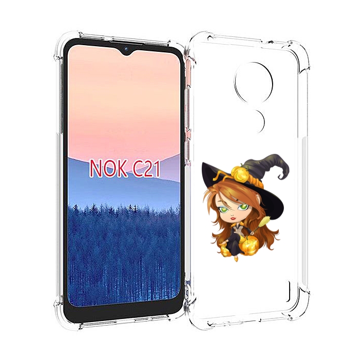 

Чехол MyPads Ведьмочка для Nokia C21, Прозрачный, Tocco