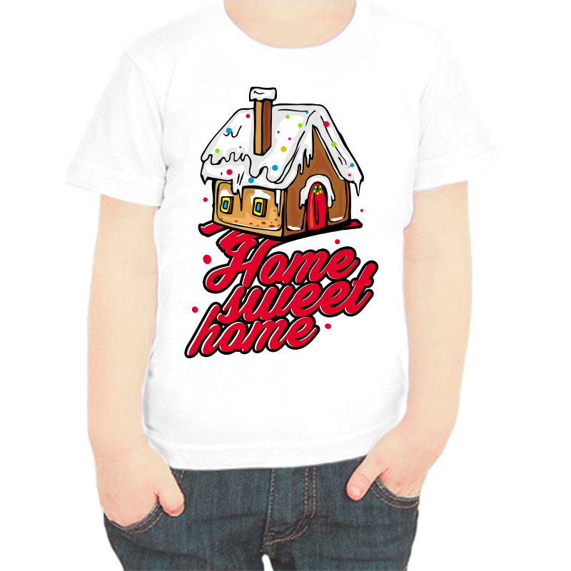 

Футболка мальчику белая 26 р-р home sweet home, Белый, fdm_home_sweet_home