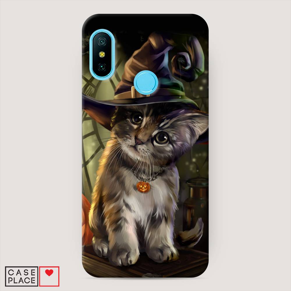 

Пластиковый чехол "Кот на Хэллоуин" на Xiaomi Mi A2 Lite, 34220-1